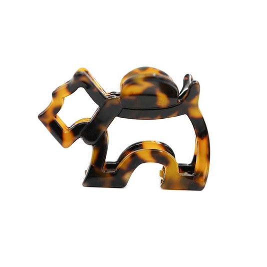 Puppy Dog Design Sense Brown Hair Claw
