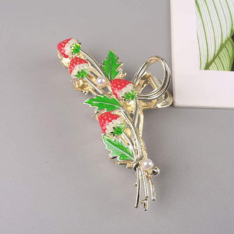 Red Strawberry Stylish Hair Claw