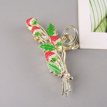 Red Strawberry Stylish Hair Claw