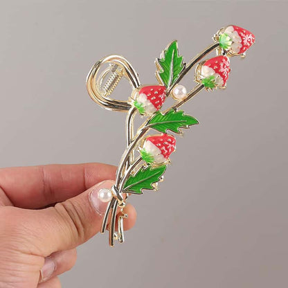 Red Strawberry Stylish Hair Claw