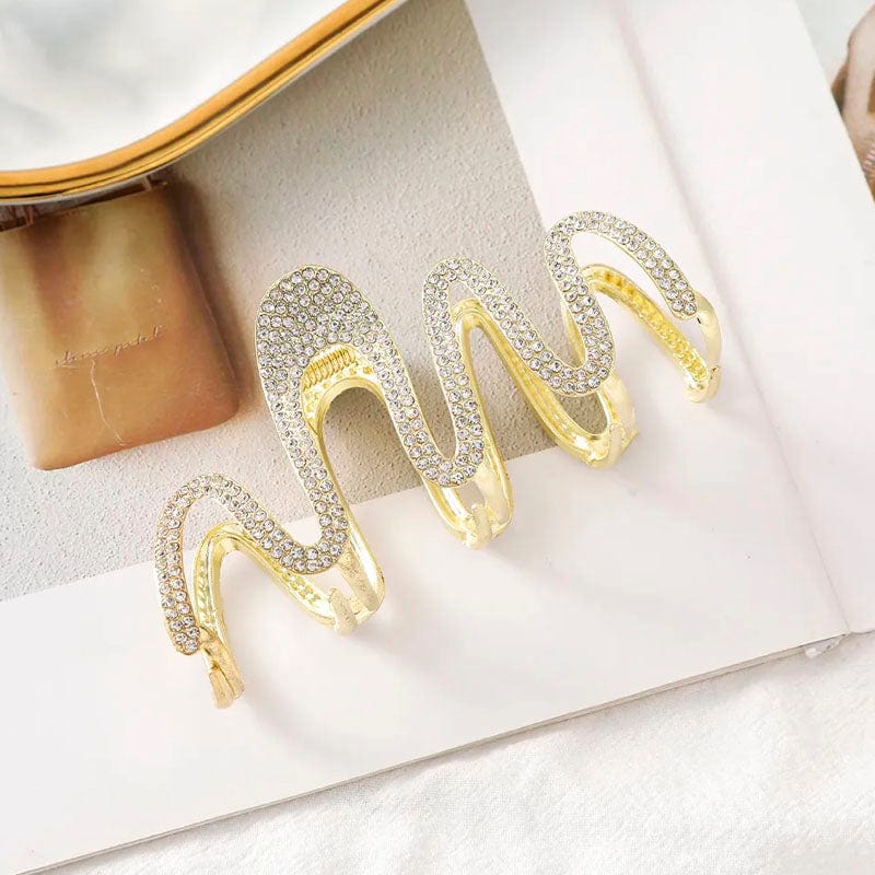 S-shaped Golden Hair Claw