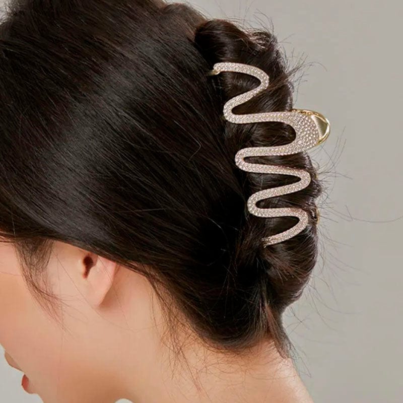 S-shaped Golden Hair Claw