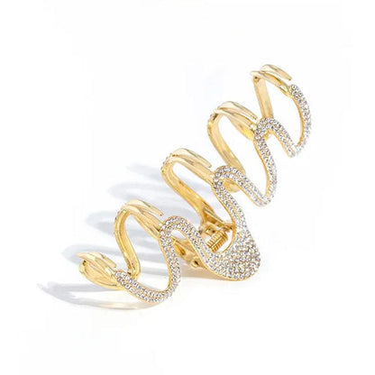 S-shaped Golden Hair Claw