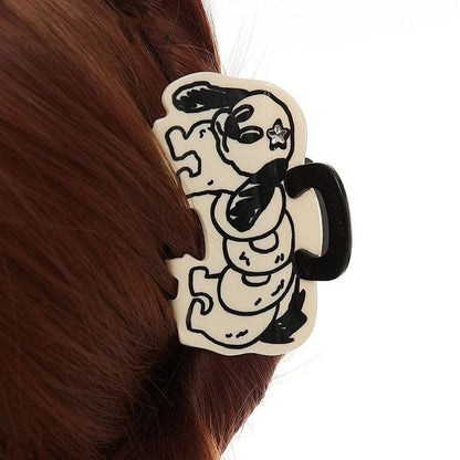 Spring Dog Cartoon Hair Clip Claw