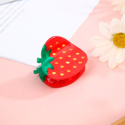 Pinces à cheveux créatives en forme de fruits à la fraise | NueShiny