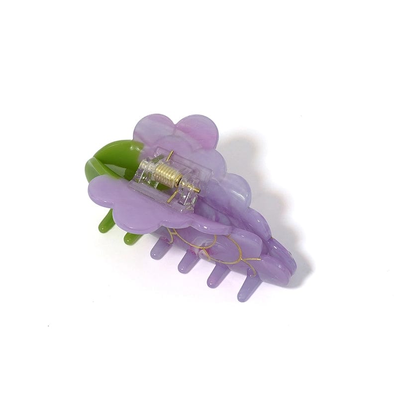 Pince à cheveux tendance été raisin doux moyen丨NueShiny