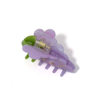 Pince à cheveux tendance été raisin doux moyen丨NueShiny