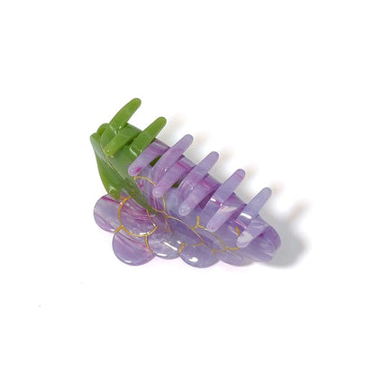Pince à cheveux tendance été raisin doux moyen丨NueShiny