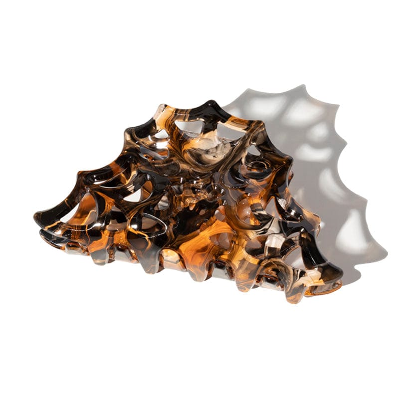 Texture Spider Web Halloween Hair Claw Clip