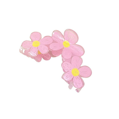 Fleur rose transparente Sweet Hair Claw丨NueShiny