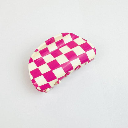 Waffle Hair Claw In Strawberry Jam