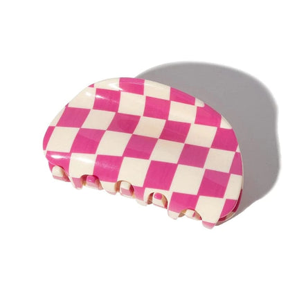 Waffle Hair Claw In Strawberry Jam
