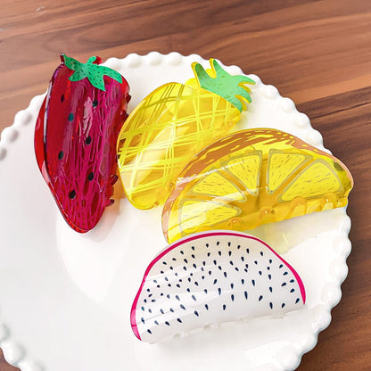 Watermelon Creative Fruit Claw Acrylic Hair Accessories