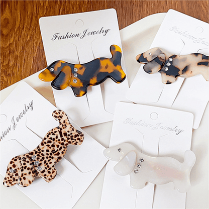 Dachshund Dog Hair Clip Duckbill Clip