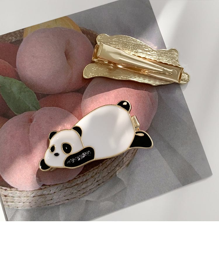 Lazy Panda Hair Clip