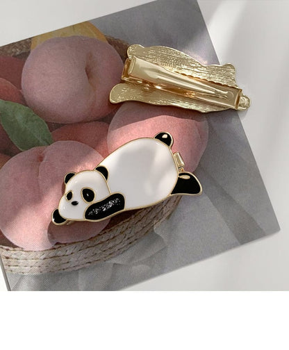 Lazy Panda Hair Clip