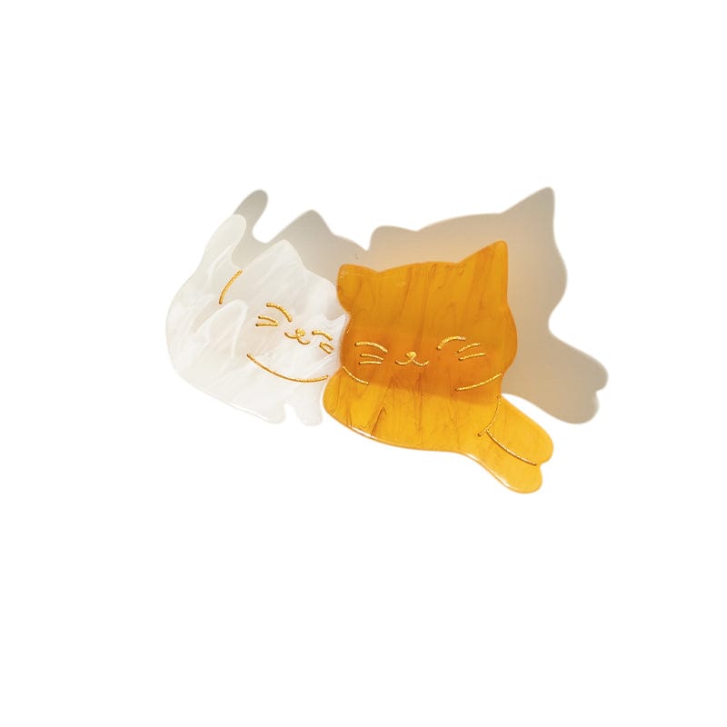 Meow Cat Hair Clips In Light