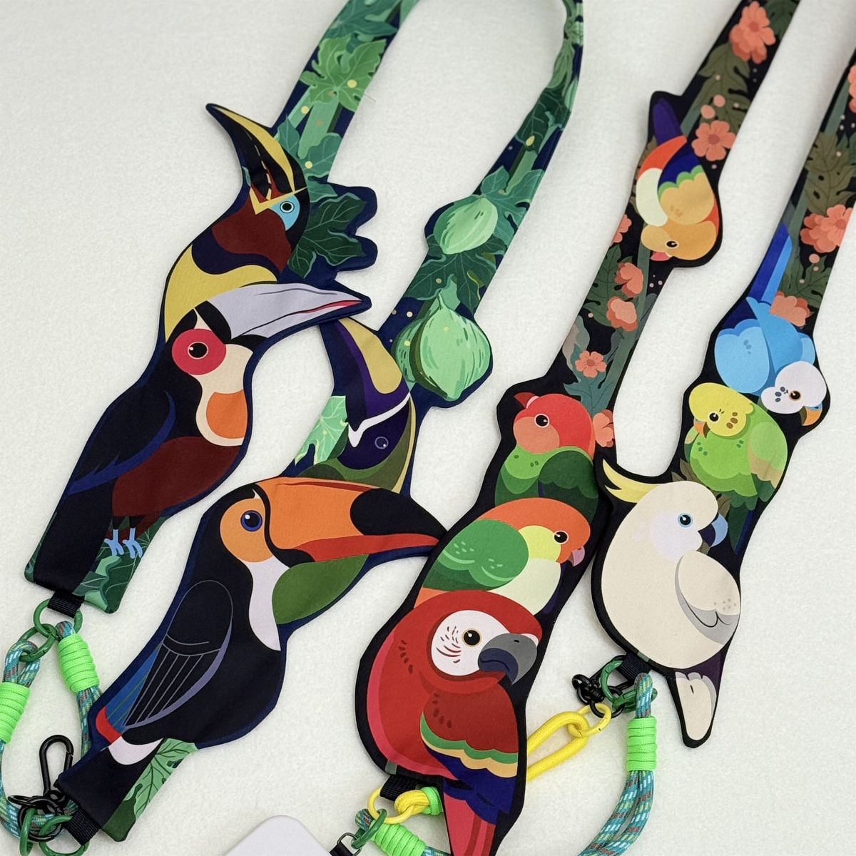 Colorful Toucan Strap Card Holder Phone & Camera Strap