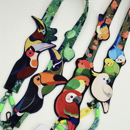 Colorful Toucan Strap Card Holder Phone & Camera Strap