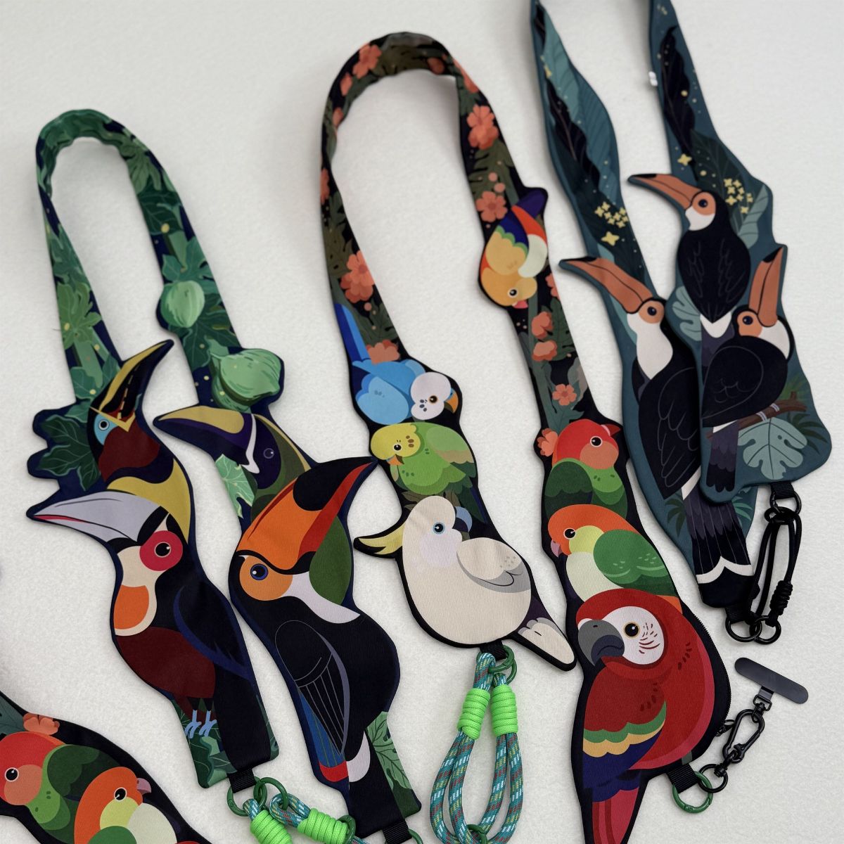 Colorful Toucan Strap Card Holder Phone & Camera Strap