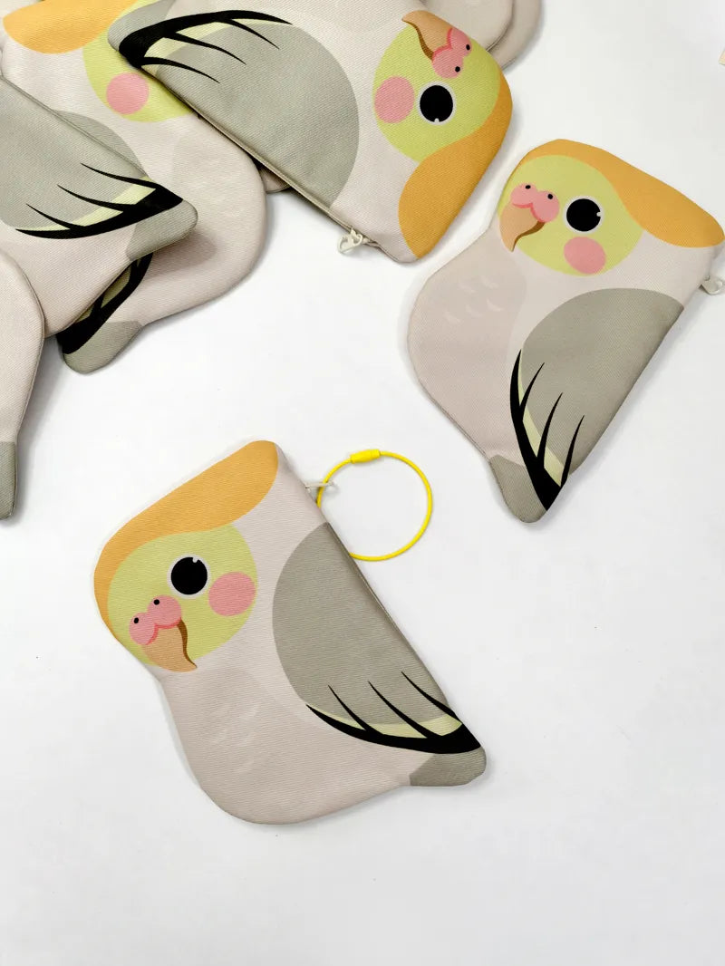 Cute Parrot Zipper Pouch Keychain Bag 15 Styles