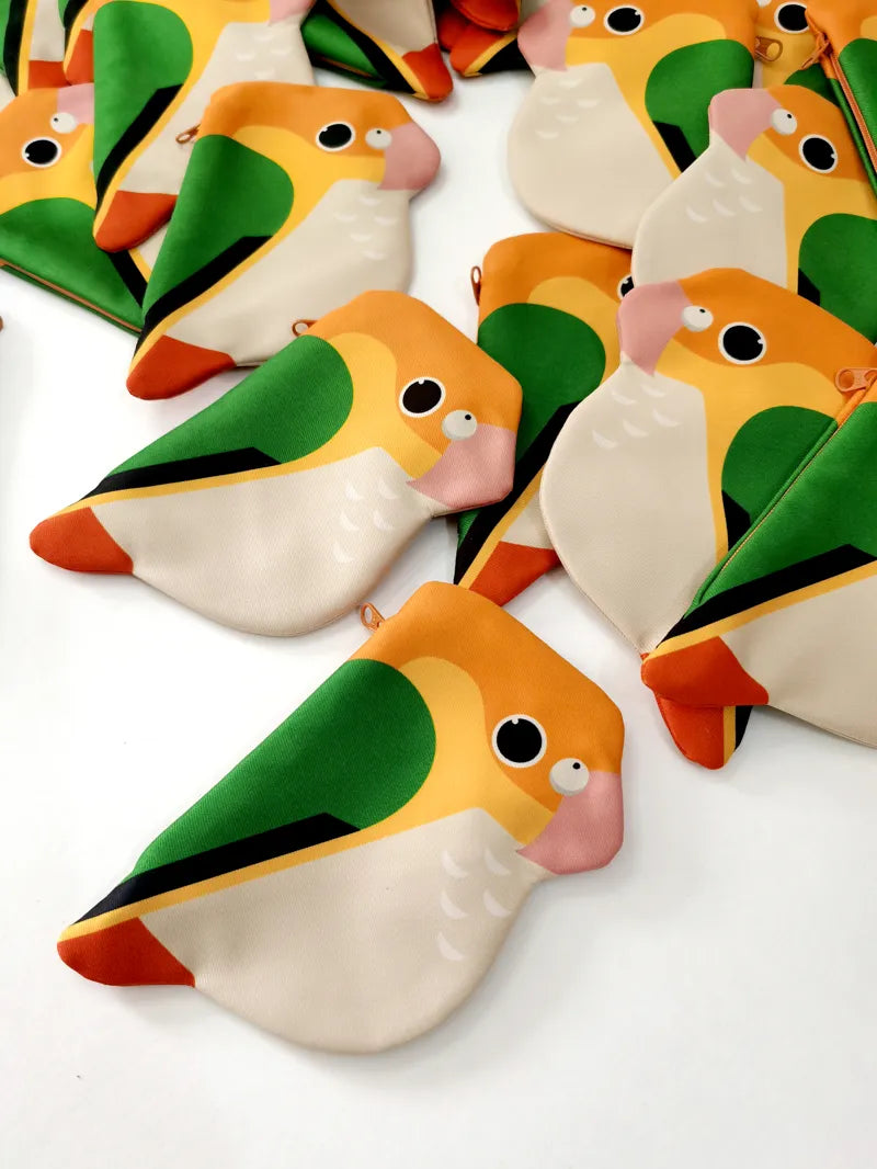 Cute Parrot Zipper Pouch Keychain Bag 15 Styles