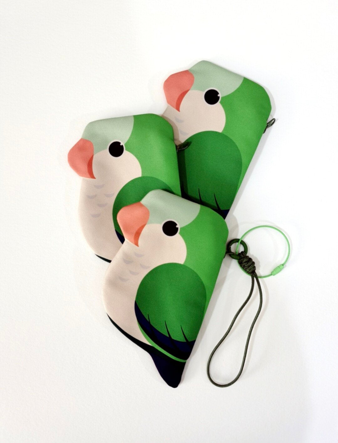 Cute Parrot Zipper Pouch Keychain Bag 15 Styles