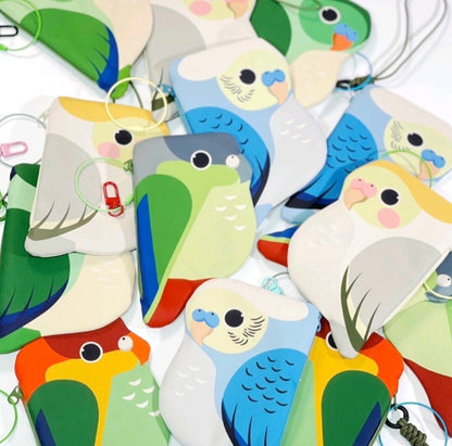 Cute Parrot Zipper Pouch Keychain Bag 15 Styles