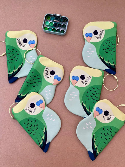 Cute Parrot Zipper Pouch Keychain Bag 15 Styles