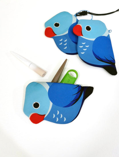 Cute Parrot Zipper Pouch Keychain Bag 15 Styles