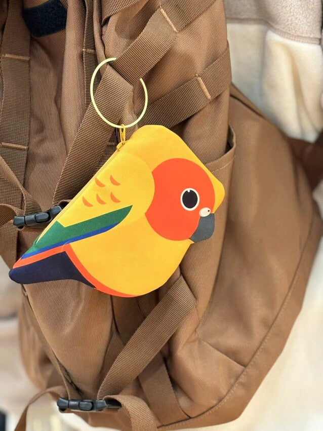 Cute Parrot Zipper Pouch Keychain Bag 15 Styles