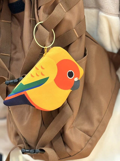 Cute Parrot Zipper Pouch Keychain Bag 15 Styles