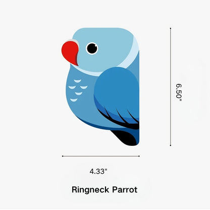 Cute Parrot Zipper Pouch Keychain Bag 15 Styles