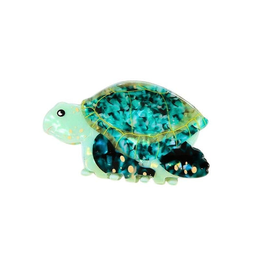 Light Green Turtle Hair Claw