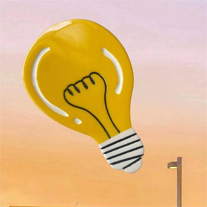 Light Up！Funny Little Light Bulb Hair Claw