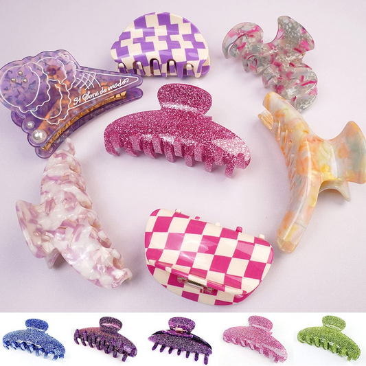 Pink Glitter Hair Claw