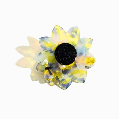 Sunflower Hair Claw Within Texture