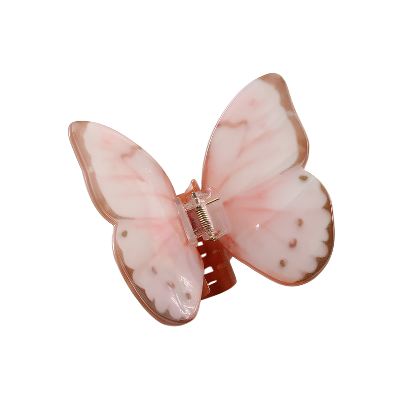Large Wings of Wonder Pink Vivid Butterfly Hair Claw丨Lemonschunks