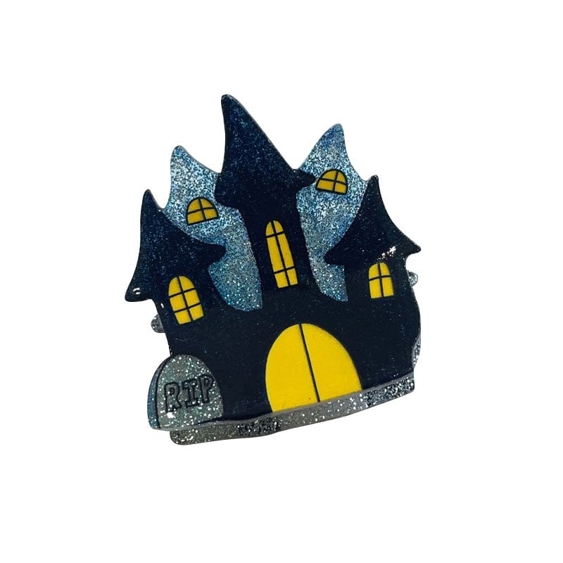 Small Ghost House Hair Claw