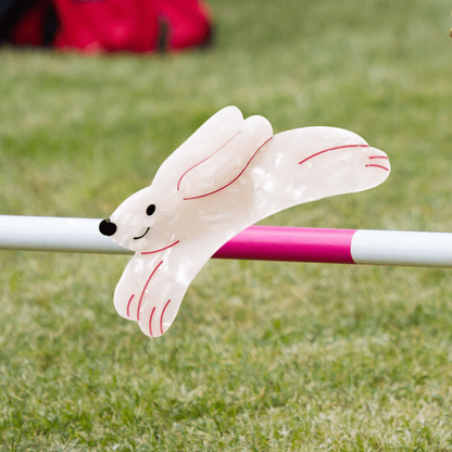 Delightful Running Bunny Rabbit Hair Claw