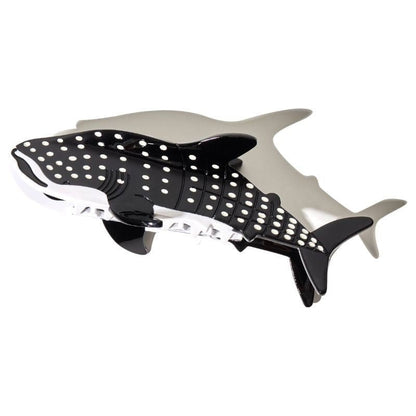 Pinces à cheveux géantes en forme de requin-baleine noir | NueShiny