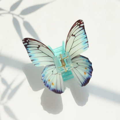 Dark Blue Gradient Butterfly Hair Claw