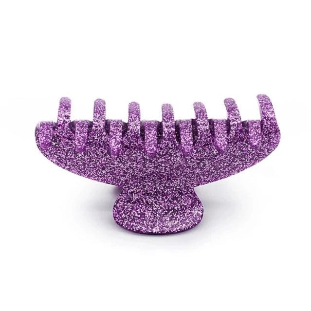 Purple Glitter Claw Clip