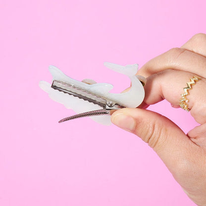 Medium Green Ripple Hair Clip