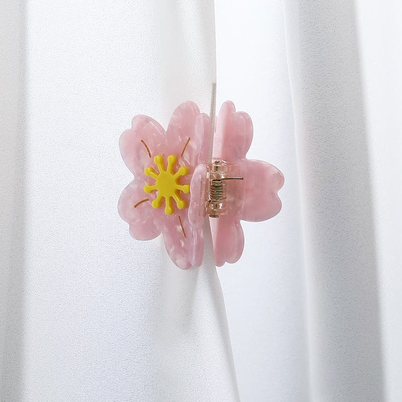 Small Pink Sakura Hair Claw