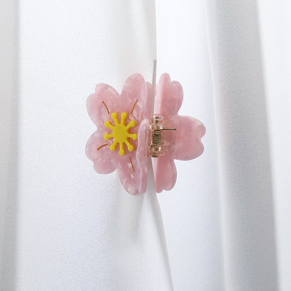 Small Pink Sakura Hair Claw