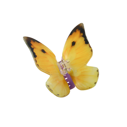 Large Wings of Wonder Yellow Vivid Butterfly Hair Claw丨Lemonschunks