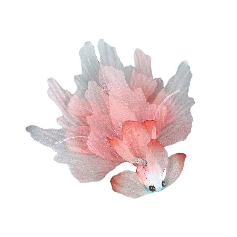 Jumbo Pink Goldfish Hair Claw