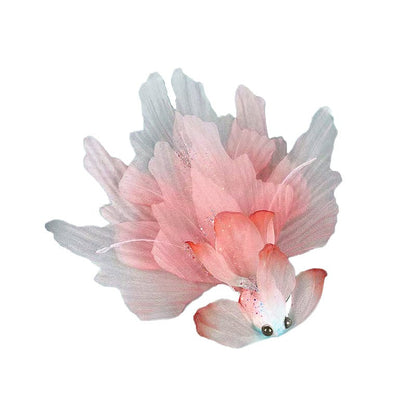 Jumbo Pink Goldfish Hair Claw