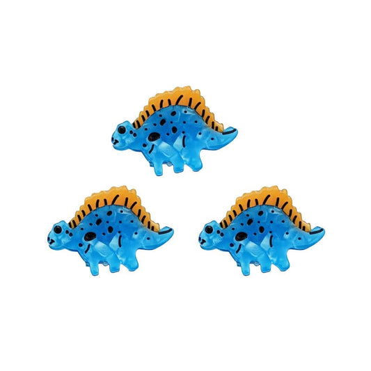 Mini 3Pcs Blue Dinosaur Hair Claw